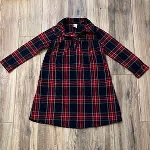 Gymboree Red Plaid Nightgown Size M (7/8)